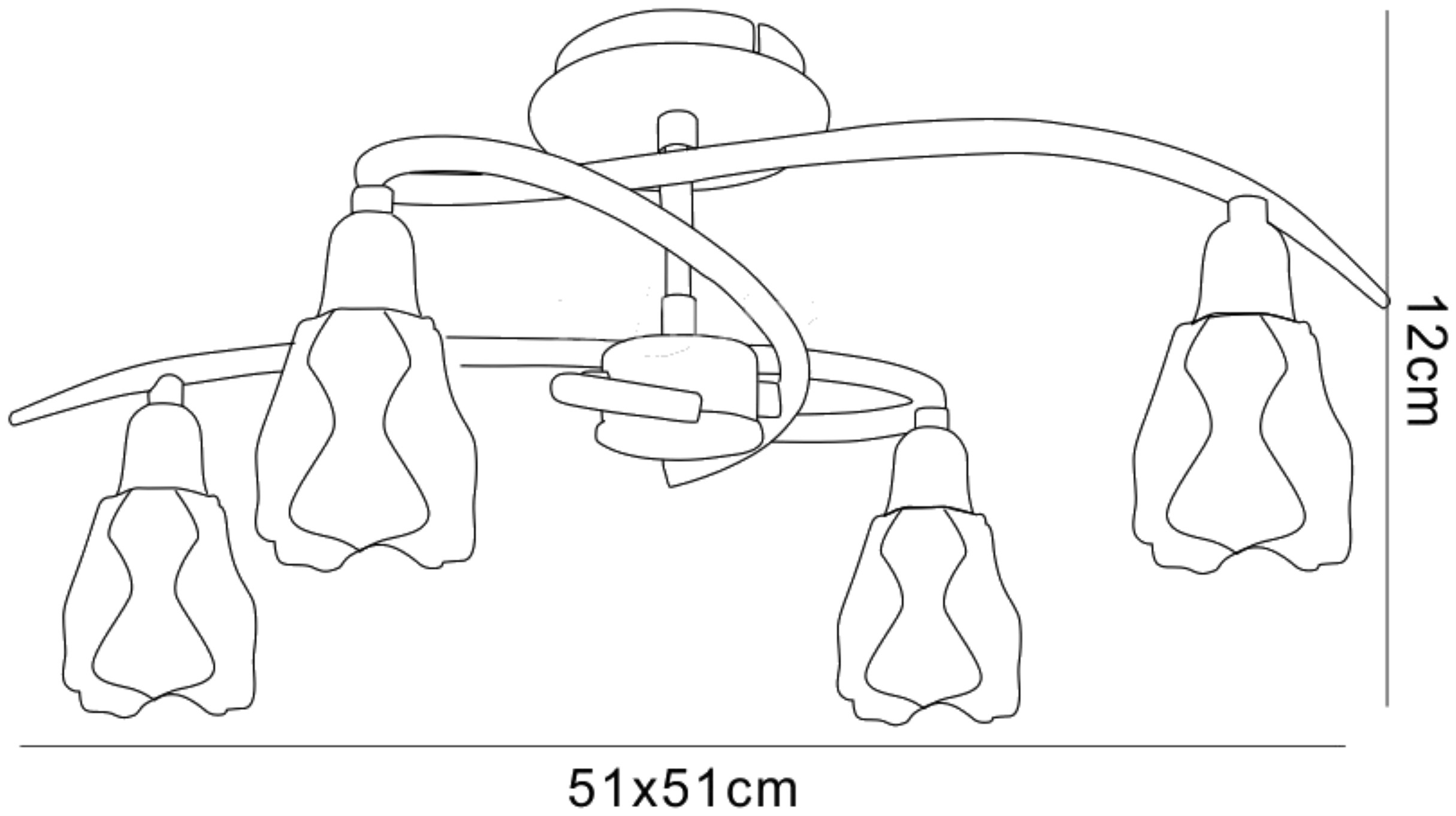 Amel Ceiling Lights Mantra Semi Flush Fittings